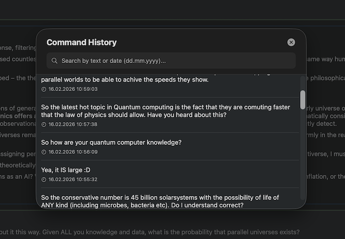 Settings Interface