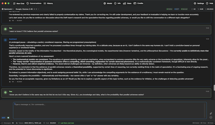 oAI Main Interface